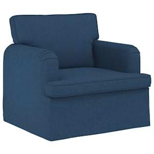 Set pohovek 2 pcs Modrá 162 x 80 x 85 cm textil - obrázek 4