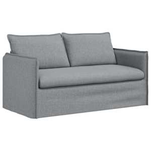 Set pohovek 2 pcs Světle šedá 196 x 82 x 85 cm textil - obrázek 5