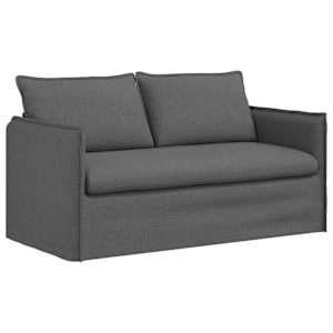 Set pohovek 2 pcs Tmavě šedá 196 x 82 x 85 cm textil - obrázek 5