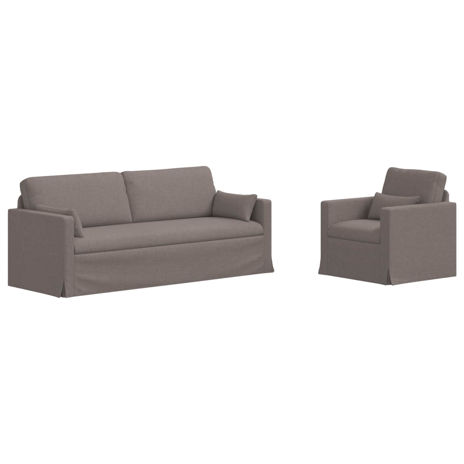Kavč 2 pcs Taupe - slika 2