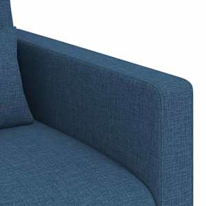 Set pohovek 2 pcs Modrá 198 x 78 x 80 cm textil - obrázek 7