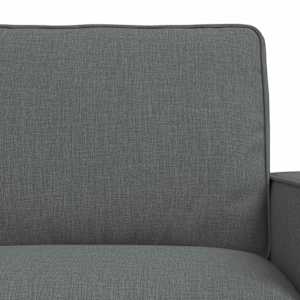 Set pohovek 2 pcs Tmavě šedá 182 x 80 x 82 cm textil - obrázek 6