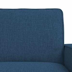 Set pohovek 2 pcs Modrá 182 x 80 x 82 cm textil - obrázek 6