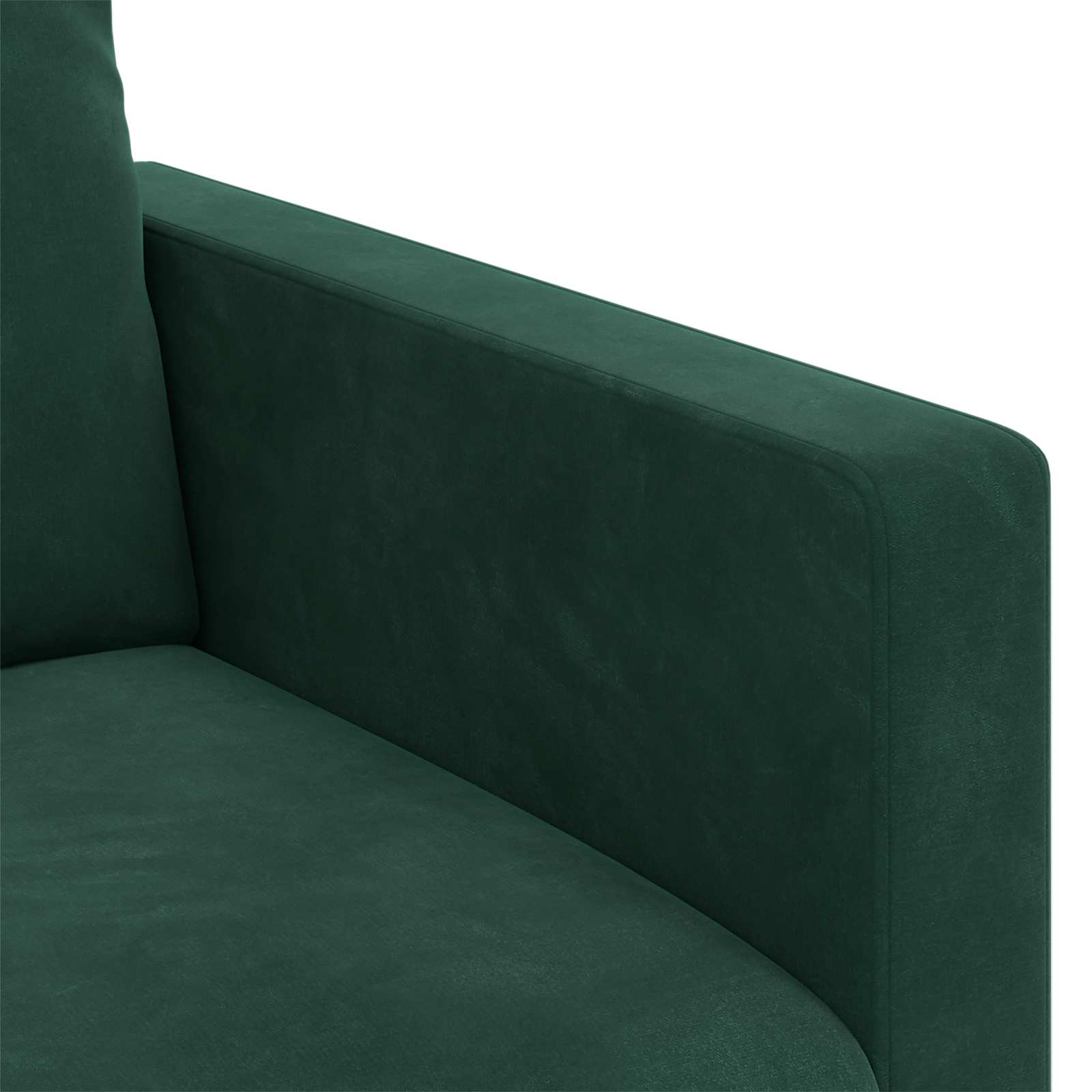 Set pohovek 2 pcs Tmavě zelená 198 x 78 x 80 cm samet - obrázek 7