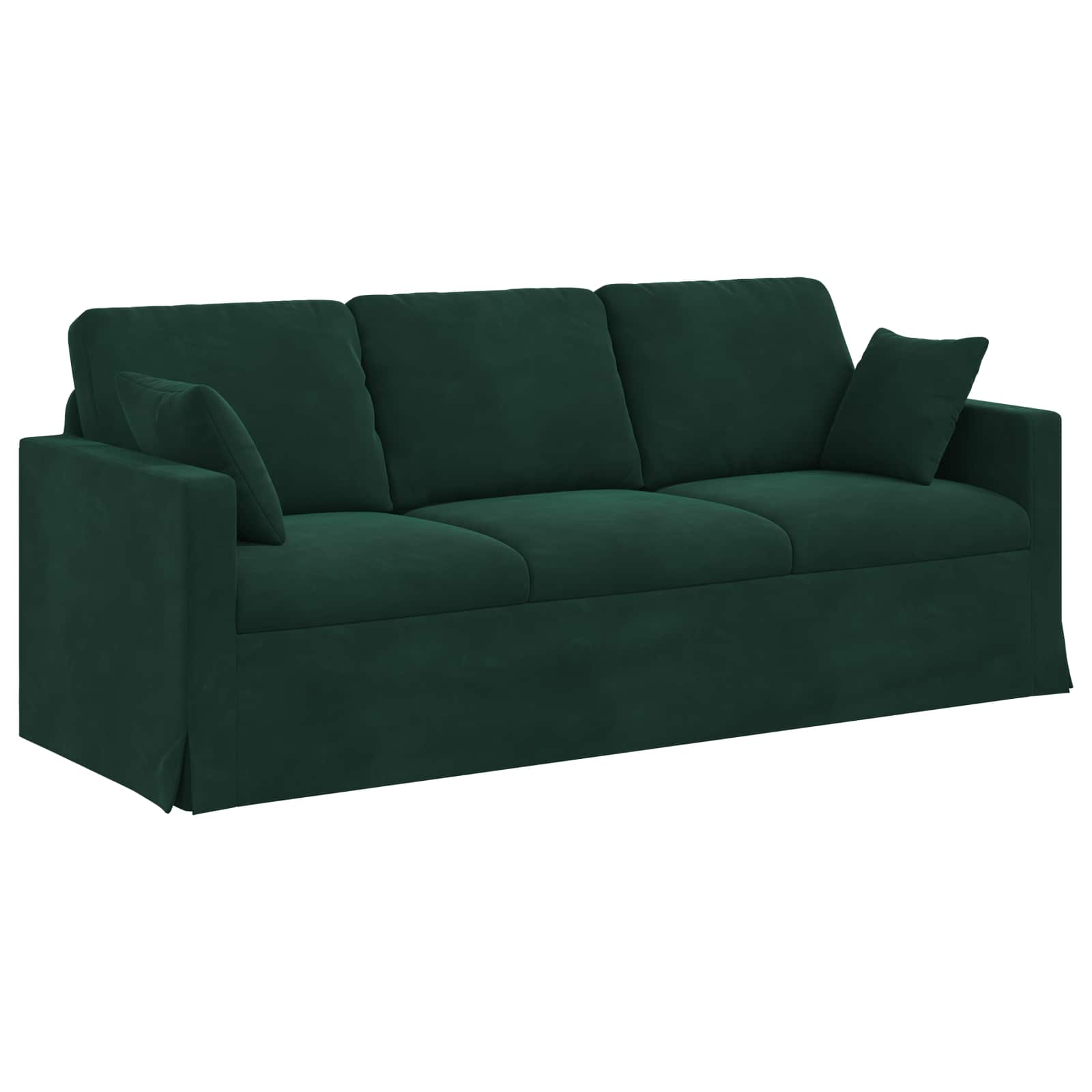 Set pohovek 2 pcs Tmavě zelená 198 x 78 x 80 cm samet - obrázek 5