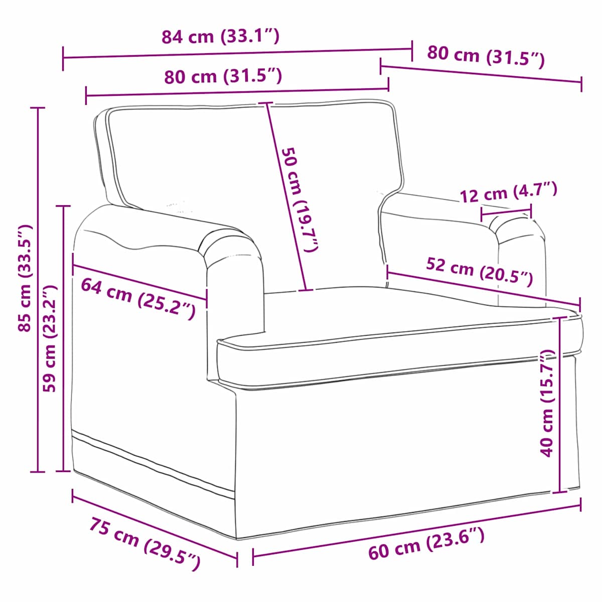 Sofa Sæt 2 stk. Stof - Billede 9