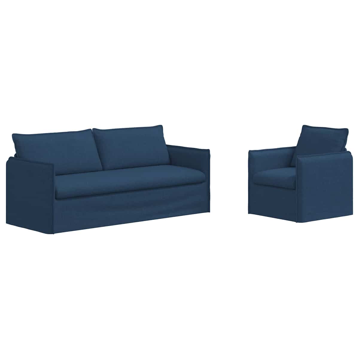 Sofa Sæt 2 stk. Stof - Billede 2