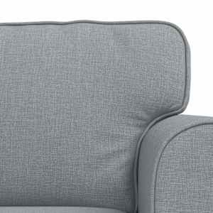 Set pohovek 2 pcs Světle šedá 245 x 82 x 80 cm textil - obrázek 6