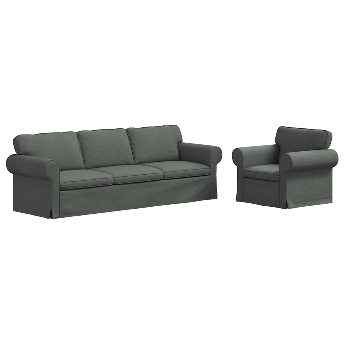 Sofa Sæt 2 stk. Stof - Billede 2