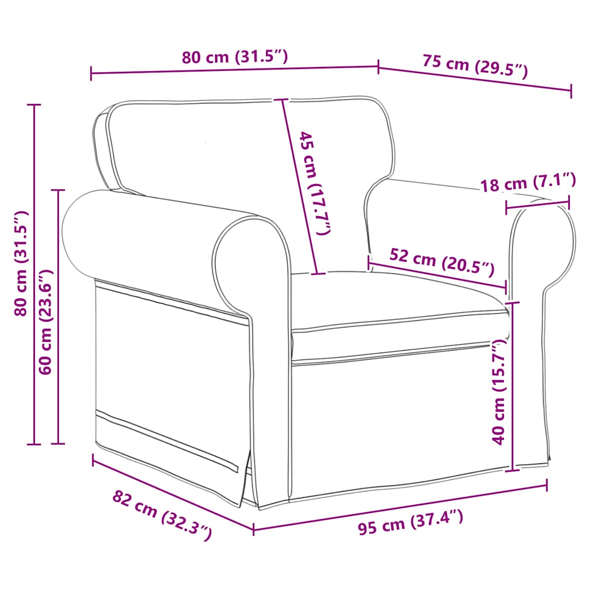 Sofa Sæt 2 stk. Stof - Billede 9