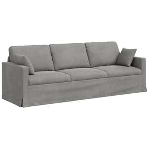 Set pohovek 2 pcs Světle šedá 228 x 78 x 80 cm samet - obrázek 4