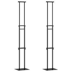vidaXL Messin&auml;itus Displays 2 tk Must 30 x 23,5 x 210 cm Teras