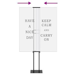 Stánky pro veletrhy 2 pcs Černá 30 x 23,5 x 210 cm Ocel - obrázek 10