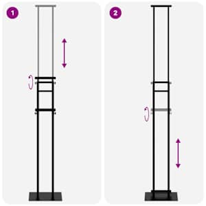Stánky pro veletrhy 2 pcs Černá 30 x 23,5 x 210 cm Ocel - obrázek 11
