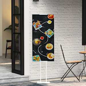 Stánky pro veletrhy 2 pcs Bílá 30 x 23,5 x 210 cm Ocel - obrázek 1
