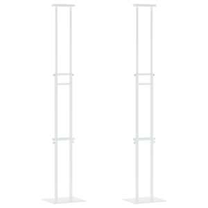 Stánky pro veletrhy 2 pcs Bílá 30 x 23,5 x 210 cm Ocel - obrázek 2
