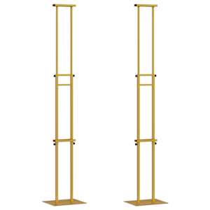vidaXL Messin&auml;itus Displays 2 tk Kuldne 30 x 23,5 x 210 cm Teras
