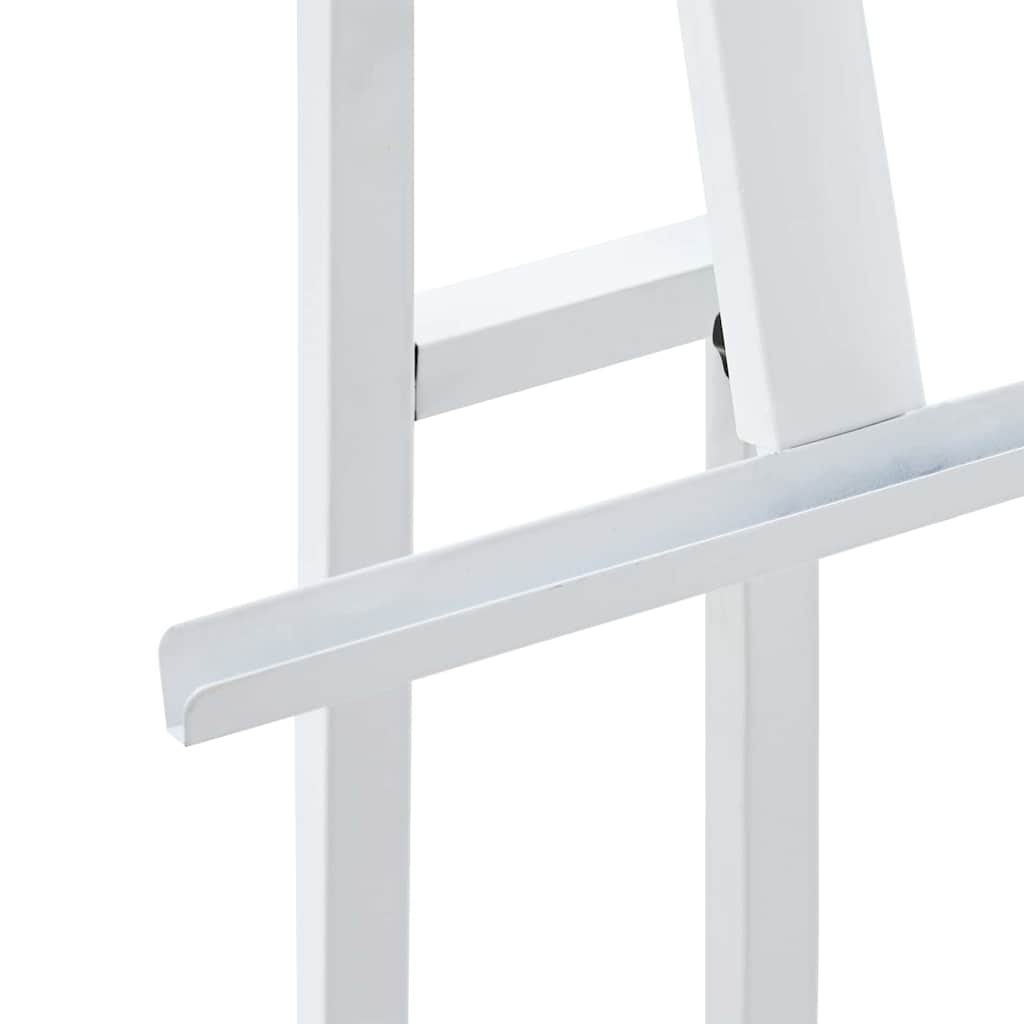 Kiállító Állvány 2 pcs Fehér 26,5 x 26,5 x 127 cm Acél