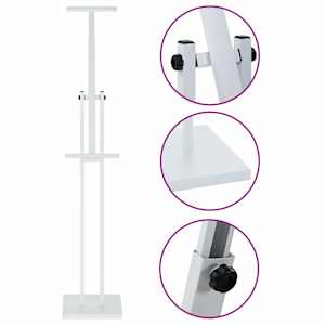 Stánky pro veletrhy 2 pcs Bílý 26,5 x 26,5 x 150 cm Ocel - obrázek 11