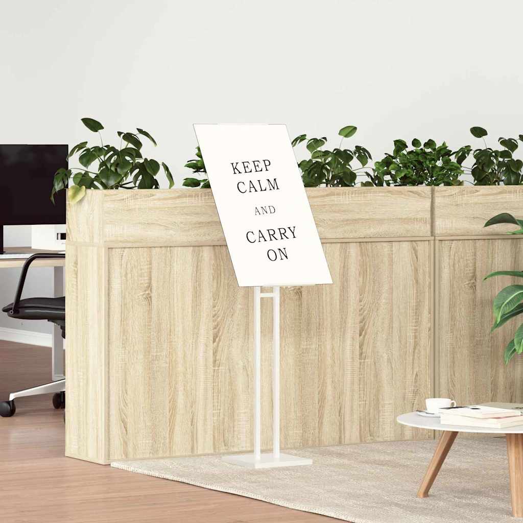 Kiállító Állvány 2 pcs Fehér 26,5 x 26,5 x 127 cm Acél