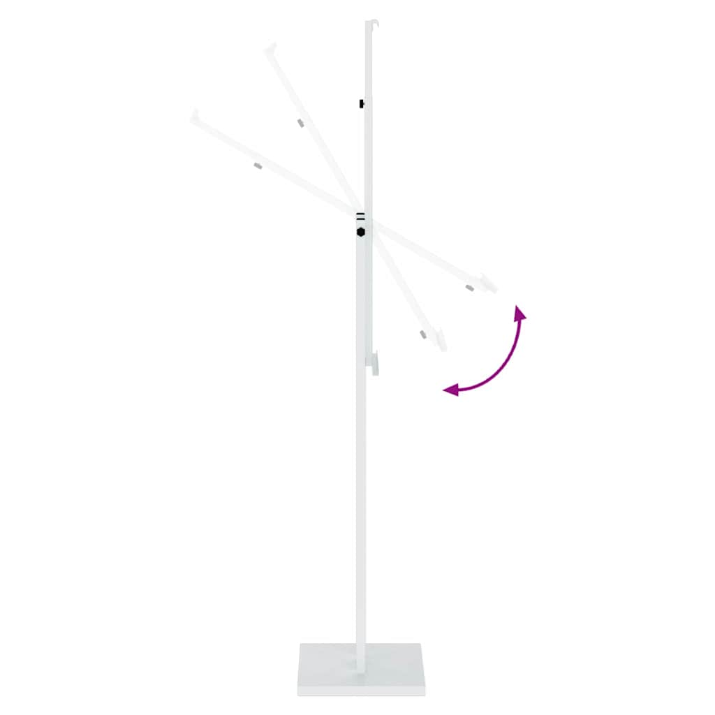 Kiállító Állvány 2 pcs Fehér 26,5 x 26,5 x 127 cm Acél