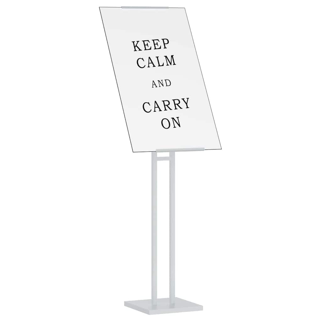 Kiállító Állvány 2 pcs Fehér 26,5 x 26,5 x 127 cm Acél