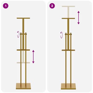 Stánky pro veletrhy 2 pcs Zlatá 26,5 x 26,5 x 150 cm Ocel - obrázek 13