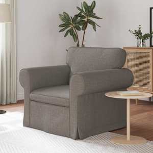 Pohovka Taupe 95 x 82 x 80 cm textil - obrázek 1