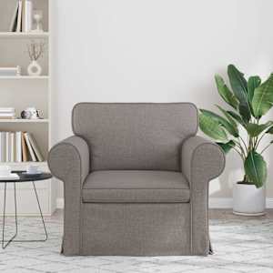 Pohovka Taupe 95 x 82 x 80 cm textil - obrázek 3