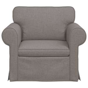 Pohovka Taupe 95 x 82 x 80 cm textil - obrázek 4
