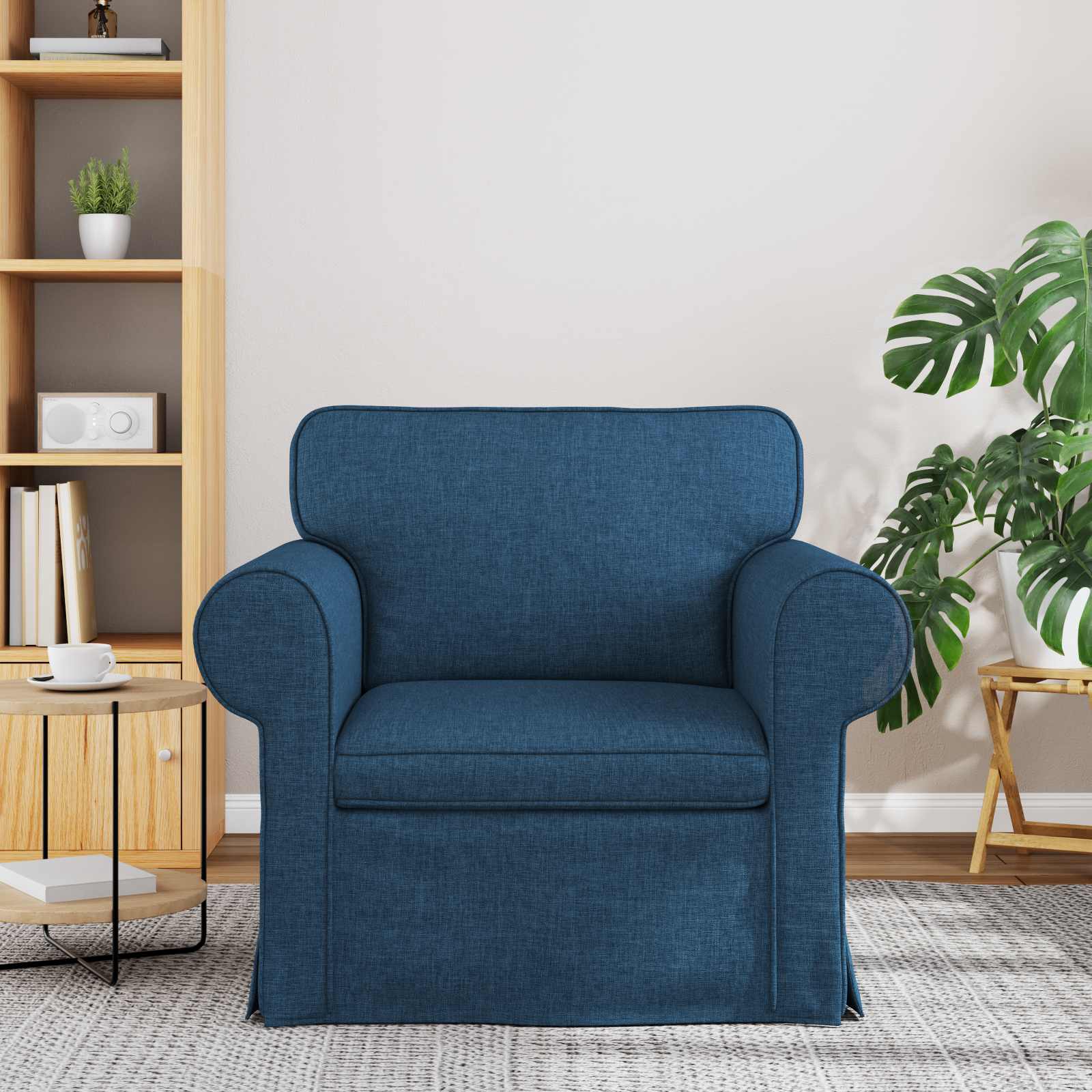 Dīvāns 60cm Zila Metāls