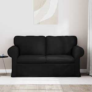 Pohovka Černá 155 x 82 x 80 cm textil - obrázek 3