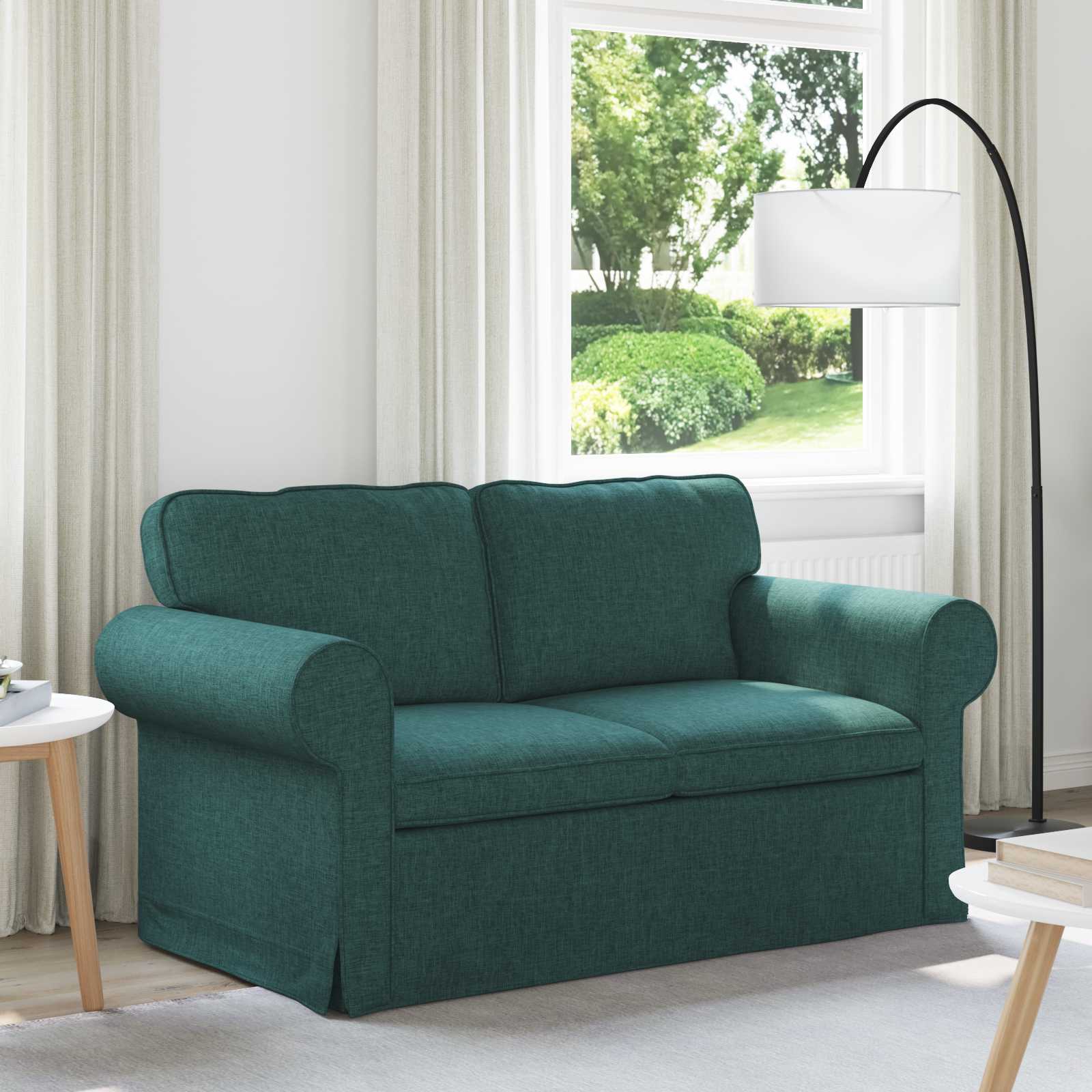 vidaXL Canapea 120cm Verde închis Metal