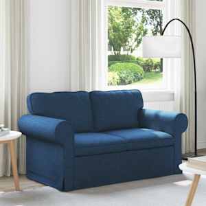 Pohovka Modrá 155 x 82 x 80 cm textil - obrázek 1