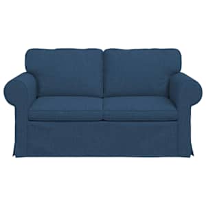 Pohovka Modrá 155 x 82 x 80 cm textil - obrázek 4