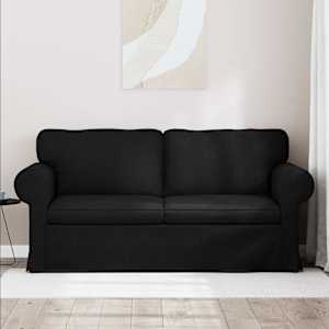 Pohovka Černá 175 x 82 x 80 cm textil - obrázek 3