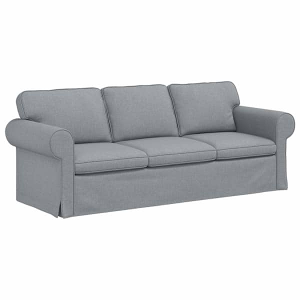 vidaXL Diivan Helehall 215 x 82 x 80 cm kangas