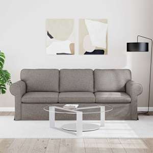 Pohovka Taupe 215 x 82 x 80 cm textil - obrázek 3