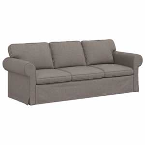 vidaXL Diivan Pruunikashall 215 x 82 x 80 cm kangas