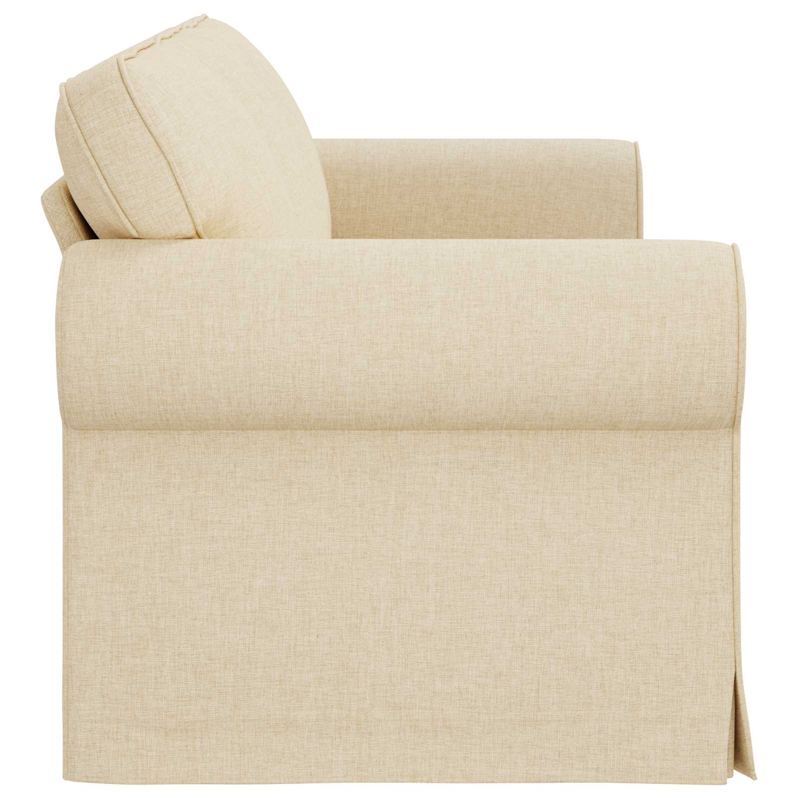 Dīvāns 180cm Krēmkrāsa Metāls