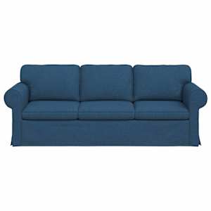 Pohovka Modrá 215 x 82 x 80 cm textil - obrázek 4