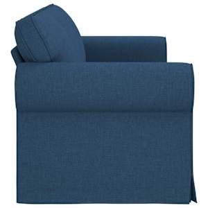 Pohovka Modrá 215 x 82 x 80 cm textil - obrázek 5