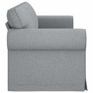 Pohovka Světle šedá 245 x 82 x 80 cm textil - obrázek 5