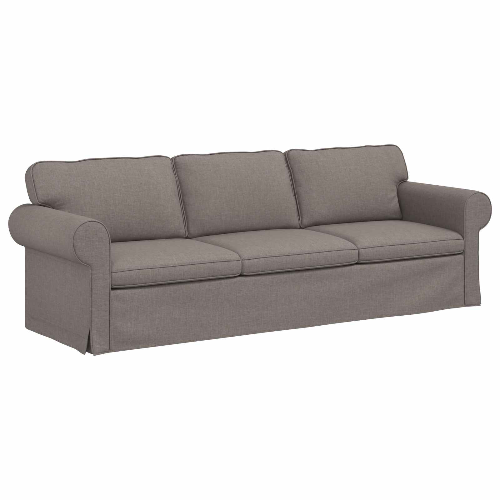 Thumbnail - vidaXL Sofa Taupe 215 x 82 x 80 cm Stoff