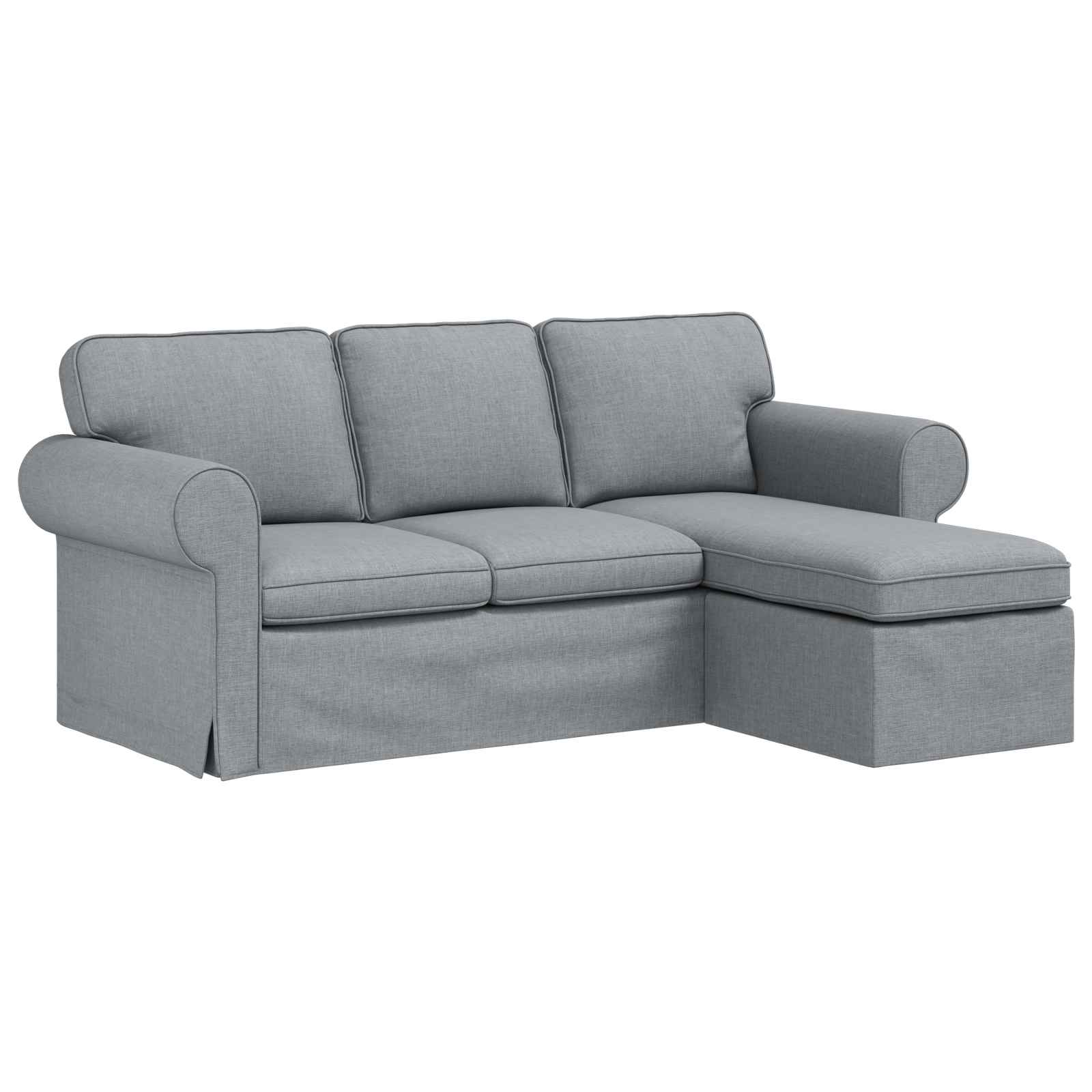 Thumbnail - vidaXL Sofa 160cm Hellgrau Metall