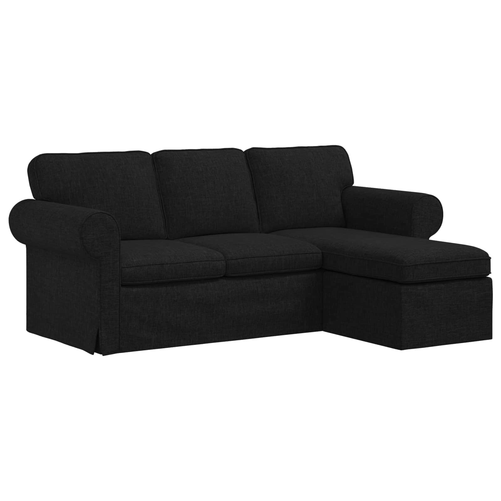 Thumbnail - vidaXL Sofa Schwarz 215 x 138 x 80 cm Stoff
