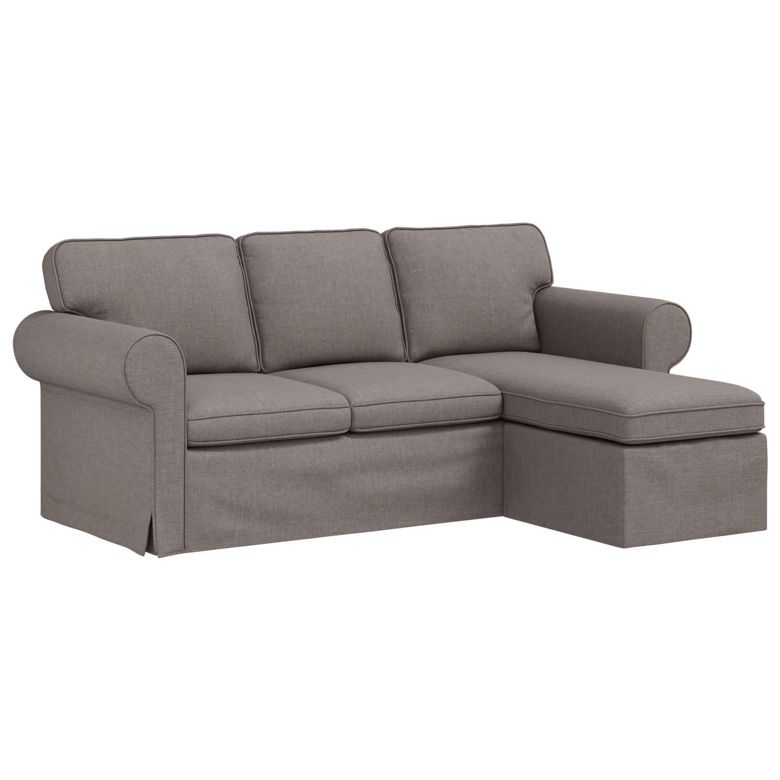 Thumbnail - vidaXL Sofa Taupe 215 x 138 x 80 cm Stoff