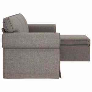 Pohovka Taupe 195 x 138 x 80 cm textil - obrázek 5