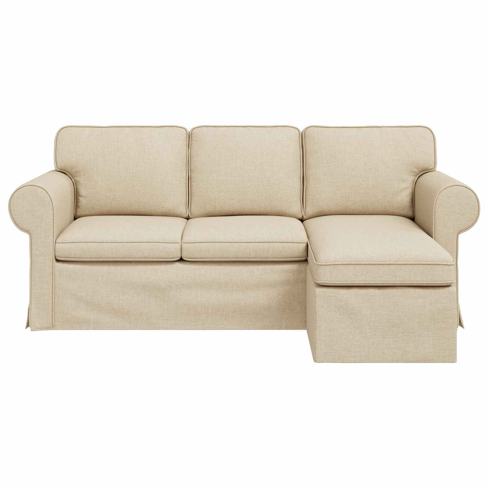 Dīvāns 160cm Krēmkrāsa Metāls