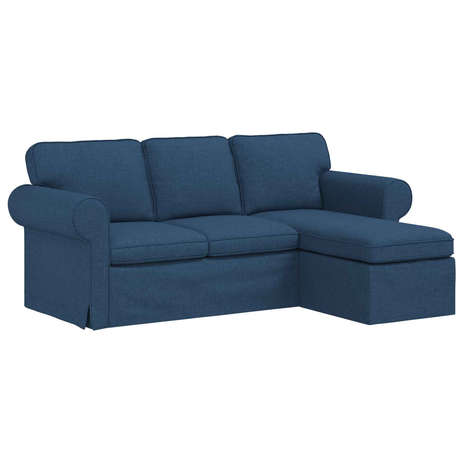 Thumbnail - vidaXL Sofa Blau Gesamtabmessungen: 195 x 138 x 80 cm (B x T x H) Samt